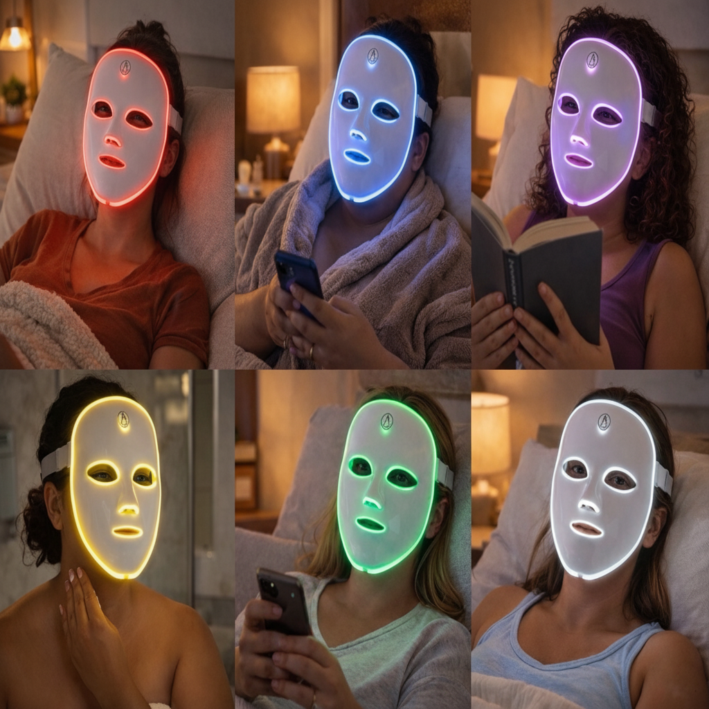 LED Mask Collage 100x100