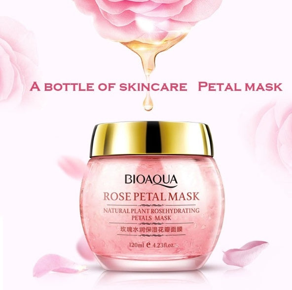 Rose Petal Sleep Mask | Overnight Hydrating Face Mask for Glowing Skin by Trendora