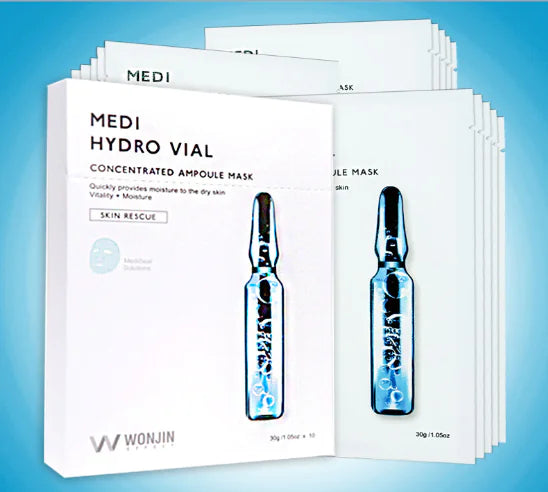 Korean Wonjin Hyaluronic Acid Ampoule Masks (10 Pack)