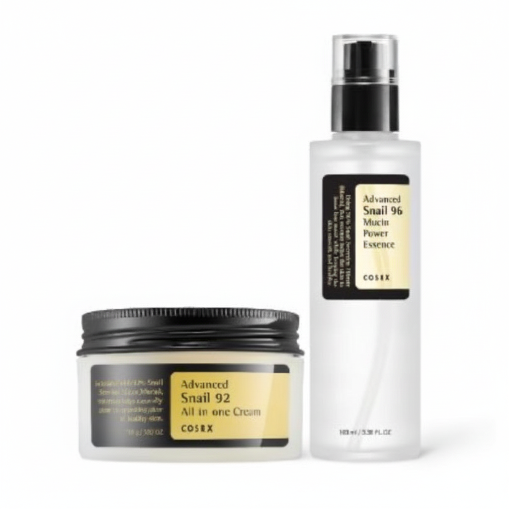 COSRX Snail Mucin Duo (Essence + Cream) – Glass Skin Set by Trendora
